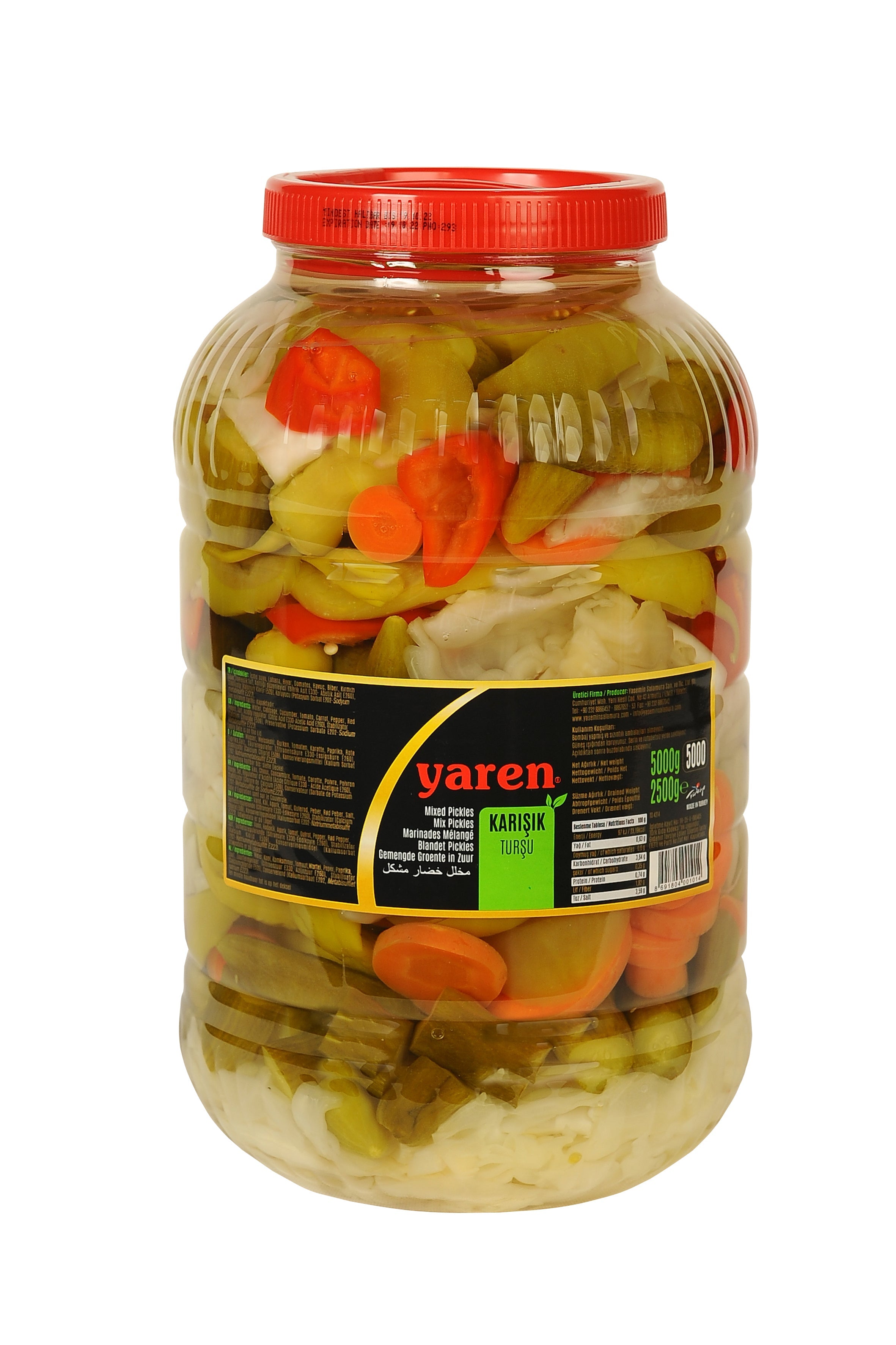 Yaren Mischgemüse in Salzlake Karisik Tursu 5 LT