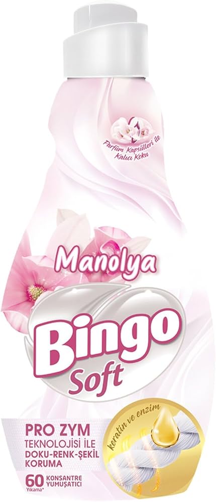 BINGO "Manolia" Weichspüler – Lang anhaltender Duft, 1440 ml