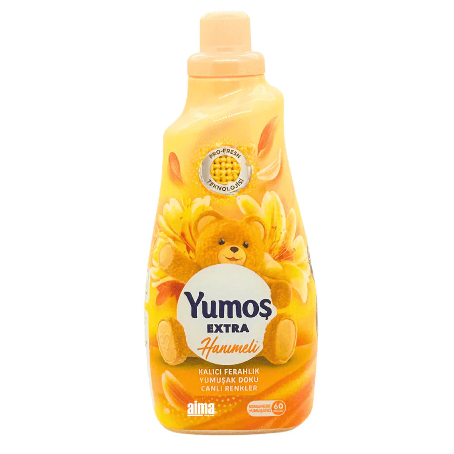 Yumos Konzentrierter Weichspüler Hanimeli - Sanfte Pflege und blumige Frische für Ihre Wäsche, 1440 ml